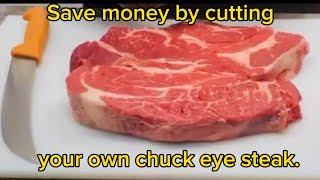 How to break down A CHUCK ROAST and save money