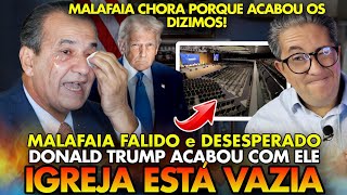 SILAS MALAFAIA FALIDO e em PÂNICO: TRUMP ESVAZIA IGREJA dele nos EUA e ele PERDE MILHÕES em DÍZIMOS!