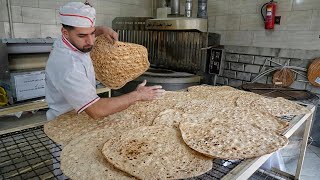 Two Brothers Bake Traditional Taftoon Bread in a Clay-Coated Tandoor!|making bread video