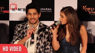 Sidharth Malhotra About The Funny Moments on The Set of Kapoor and Sons