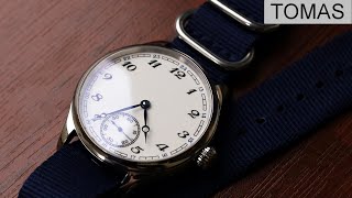 Pocket watch movement in a wrist watch?  Geervo 41MM with Seagull ST3621 - Trench watch review.