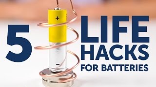 5 GENIUS life hacks for batteries l 5-MINUTE CRAFTS