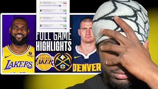 DEAR LAKERS.. Please Don't Do This To Lebron. #2 NUGGETS at #7 LAKERS | FULL GAME 1 HIGHLIGHTS