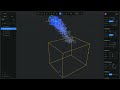 how to create particles in 3d with spline