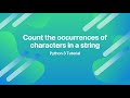 Count the occurrences of characters in a string in Python