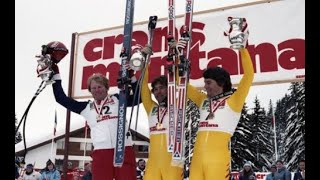 Steve Podborski wins downhill (Crans Montana 1981)