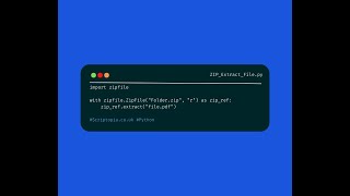 Python zipfile - Extract single file from a zip file