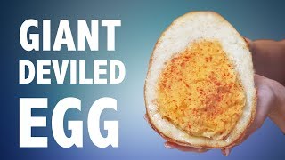DIY GIANT DEVILED EGG 🥚 (DO NOT EGGTEMPT)