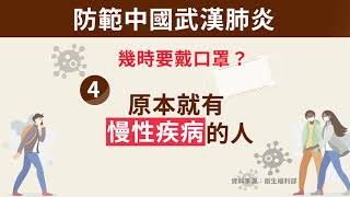 防範中國武漢肺炎，幾時要戴口罩?【大埔腔】