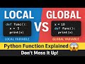 Local vs Global Variables in Python 🔥 | Master Functions with Real Examples!