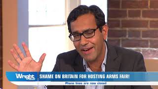 Jay Rayner attacks Rehman Chishti MP over UK arms trade!! #wrightstuff