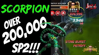 Scorpion Does Over 200,000 Damage from a Single Burst of Damage MCOC Marvel Contest of Champions