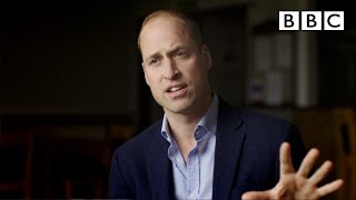 Prince William breaks down a new way to tackle male depression - BBC