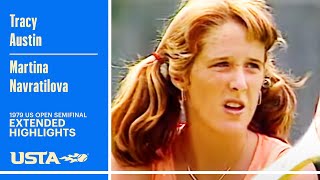 Tracy Austin vs Martina Navratilova Extended Highlights | 1979 US Open Semifinal