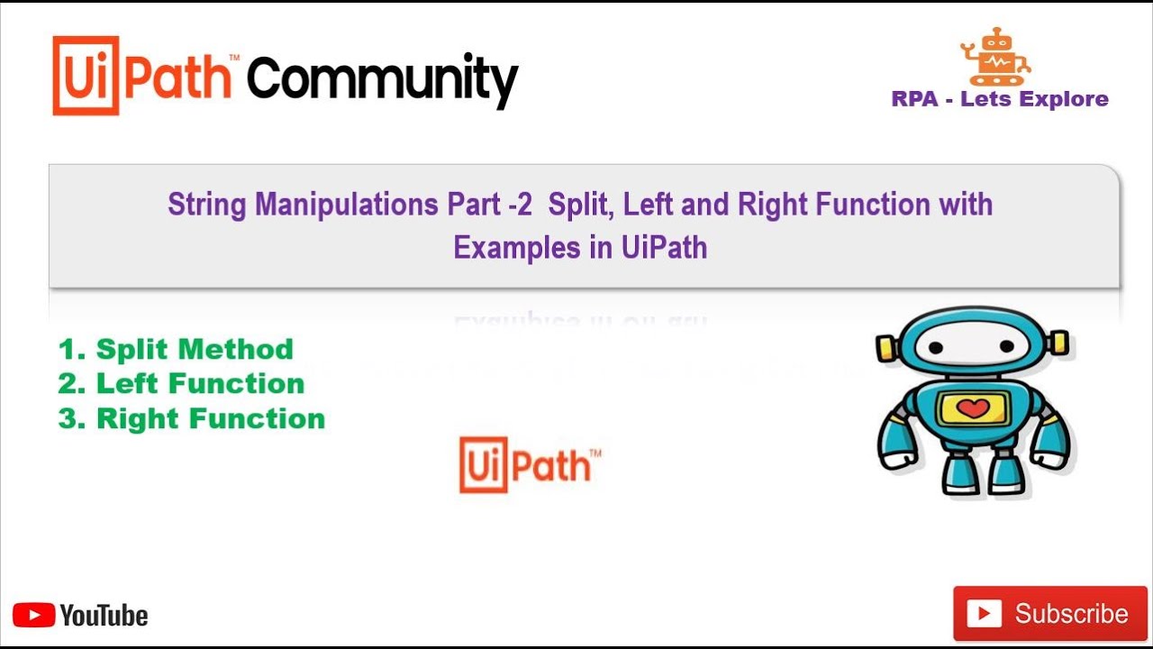 String Manipulations Part 2 Split Left And Right Function With