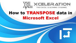 How to transpose data in Microsoft Excel