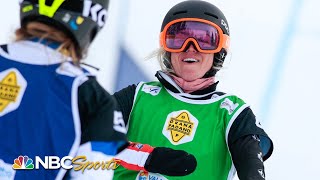 USA's Faye Gulini vaults to silver in Snowboard Cross World Cup, Valmalenco, Italy | NBC Sports