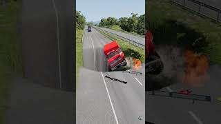 Cars \u0026 Buses vs Massive Pit - BeamNG.Drive