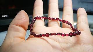 天然石 ガーネット コインカット garnet 柘榴石 パワーストーン