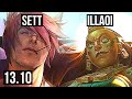 SETT vs ILLAOI (TOP) | 1400+ games, 900K mastery | KR Grandmaster | 13.10