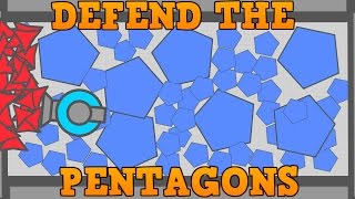 DIEP.IO MAZE MINIGAME!! // Defend The Pentagons // Biggest Pentagon Nest