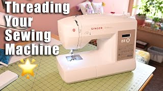 THREAD YOUR SEWING MACHINE | Singer Brilliance 6180 Sewing Machine