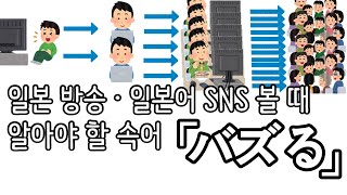 일본 TV방송, 일본어 인터넷ㆍSNS볼때 반드시 알아야 할 속어 「バズる」