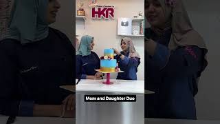 Learn kese cut krte hai tier cake #hkrshorts #hkrbakingacademy