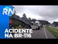 Acidente na BR 116 em Curitiba deixa a rodovia interditada por quase 5 horas