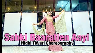 Sabki Baaratein Aayi | Zaara Yesmin | Parth Samthaan | Nidhi Tiwari Choreography