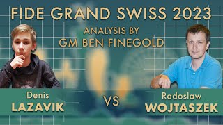 FIDE GRAND SWISS 2023: Denis Lazavik vs Radoslaw Wojtaszek