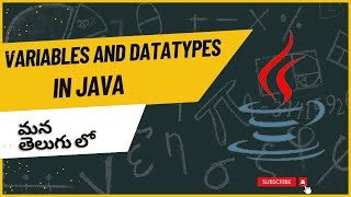 Variables and DataTypes in JAVA | JAVA Tutorial | Telugu tutorial
