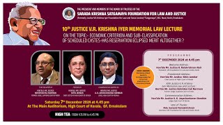 JUSTICE VR KRISHNA IYER MEMORIAL LECTURE BY JUSTICE ROHINTON NARIMAN