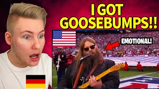 GERMAN reacts to the American National Anthem by Chris Stapleton!