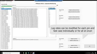 RTStand CustomizeMonitoring - automated customization of logging rate and limits for LV124 / LV148