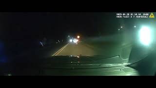 Dash camera video shows Jackson County police chase