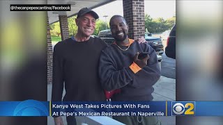 Kanye West Dines On Chicken Tacos In Naperville