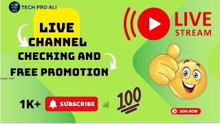 1K Free Subscribers 🔴 Live Chennel Checking and Promotion |#livechannelpromotion #live #subs4subs