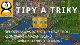 OpenTTD tipy a triky - rozestup návěstidel, klonování vlaků a dvě stanice