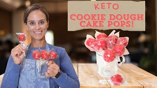 Keto Cookie Dough Cake Pops!