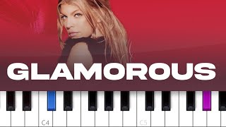 Fergie - Glamorous (piano tutorial)