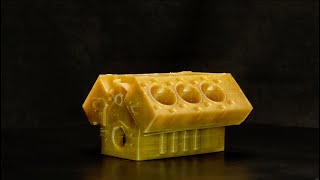 3Dプリンタで制作したエンジンブロック