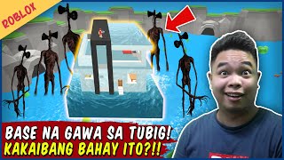 Gumawa Ako ng Tubig na Bahay Halimaw Lunod? - Build to Survive Roblox