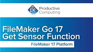 FileMaker Go 17 Get Sensor Function (GetSensor)