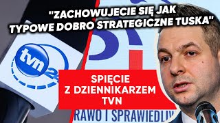 Spięcie Jakiego z dziennikarzem TVN. \