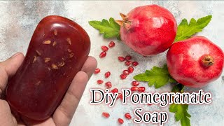 How to make pomegranate soap at home | Homemade pomegranate soap | Diy pomegranate soap | diy soap