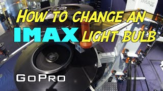 How many projectionists does it take to change an IMAX bulb?