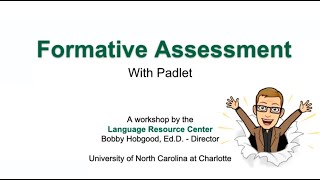 Formative Assessment with Padlet