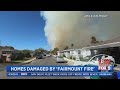 Homes damaged by 'Fairmount Fire'