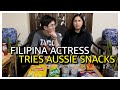 Filipina Actress Tries Australian Snacks | Diana Zubiri